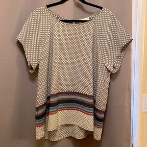 Forever 21 + geometric print tunic top